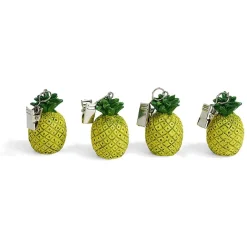 Pince nappe exotique perroquet pastèque ananas ou flamant x4