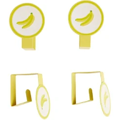 Pince nappe fantaisie métal x4 - 7x5,5xH4cm