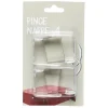 Pince nappe transparent x4
