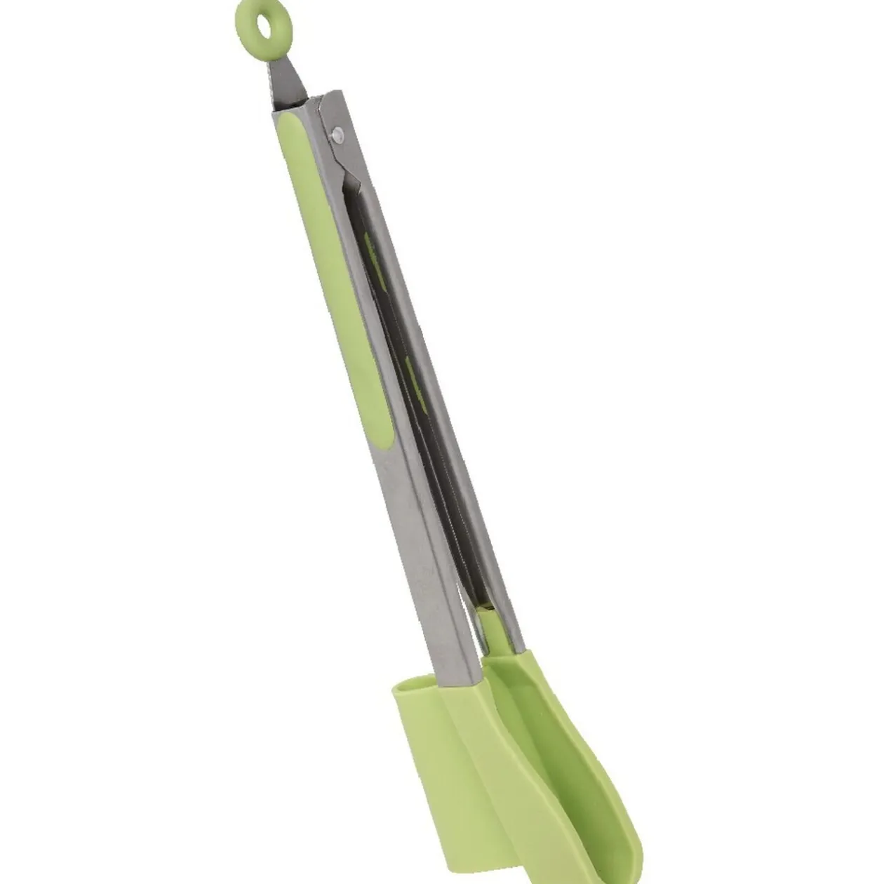 Pince spatule 2 en 1 inox silicone vert