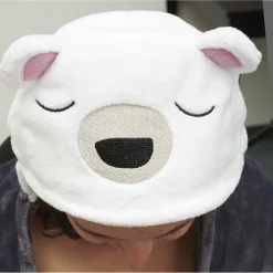 Plaid à capuche gris gamme banquise