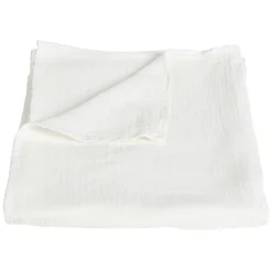 Plaid 100% coton beige uni 150x120cm