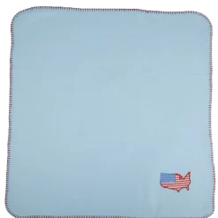 Plaid bébé brodé USA, 4 modèles