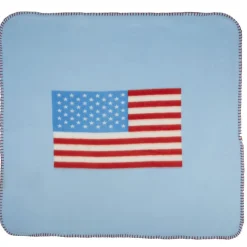 Plaid bébé brodé USA, 4 modèles