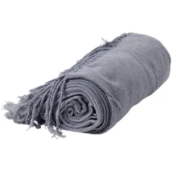 Plaid écharpe 130x150cm gris