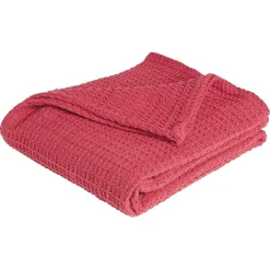 Plaid coton nid d'abeille 125x150 cm