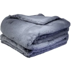 Plaid effet fourrure 125 x 150 cm