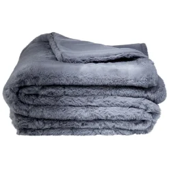 Plaid effet fourrure 125 x 150 cm