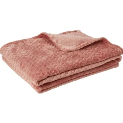 Plaid en flanelle effet jacquard 150x200 cm