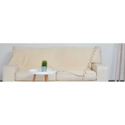 Plaid flanelle à franges