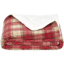 Plaid flanelle à motif tartan 130x160 cm