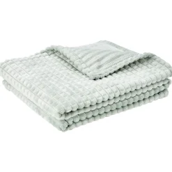 Plaid flanelle motif quadrillé 130x160 cm