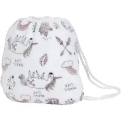 Plaid flanelle sirène pour enfant avec sac de rangement