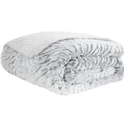 Plaid imitation fourrure