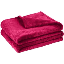 Plaid impression feuille 160x130 cm