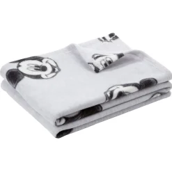 Plaid imprimé Mickey ou Minnie 120x150cm