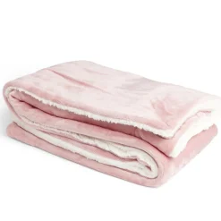 Plaid pilou pilou rose 127x152cm