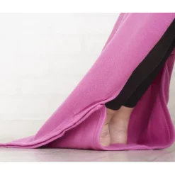 Plaid polaire avec emplacement pied