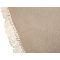 Plaid polaire beige uni D&CO