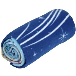 Plaid polaire design La Reine des neiges bleu