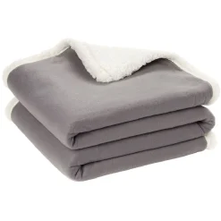 Plaid polaire dos sherpa 152x127 cm