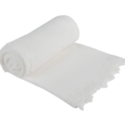 Plaid polaire uni en polyester