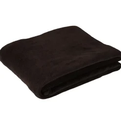 Plaid polaire uni noir