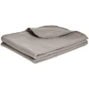 Plaid polaire uni 130x160cm gris
