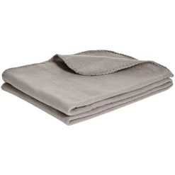 Plaid polaire uni 130x160cm gris