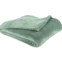 Plaid polyester 1 place uni vert