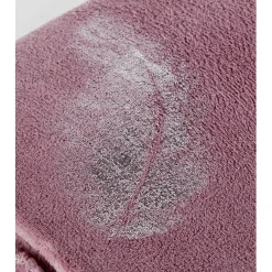 Plaid rose design plumes argentées pailletées