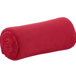 Plaid rouge lie de vin uni