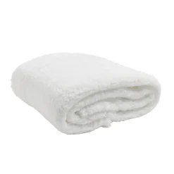 Plaid sherpa blanc L130x160cm