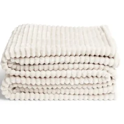 Plaid sherpa flanelle marron 130x160cm