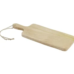 Planche à découper avec manche bois marron