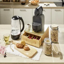 Planche à découper avec manche bois marron