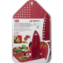 Planche à découper pliable 3 en 1 avec couteau inox