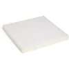 Plaque de mousse polyester blanc 40x40x4cm