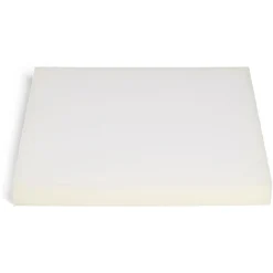 Plaque de mousse polyester blanc 40x40x4cm