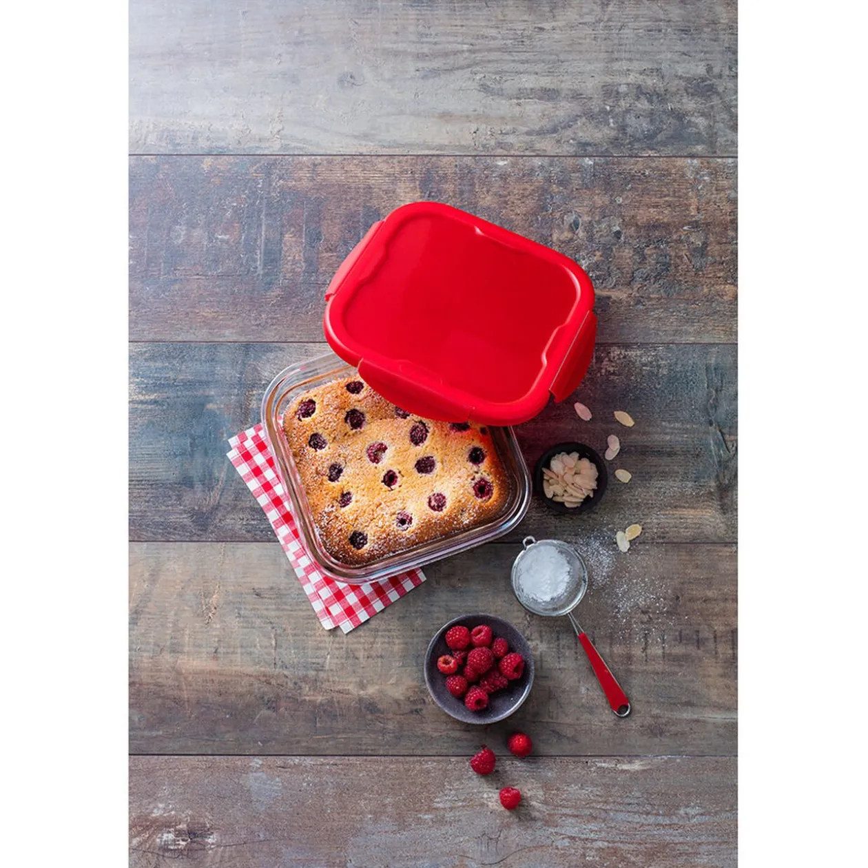 Plat à four avec couvercle hermétique Ô Cuisine 16x16 cm