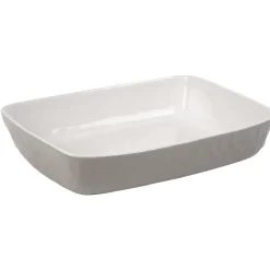 Plat à four martelé gris blanc