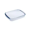 Plat à four rectangulaire verre transparent