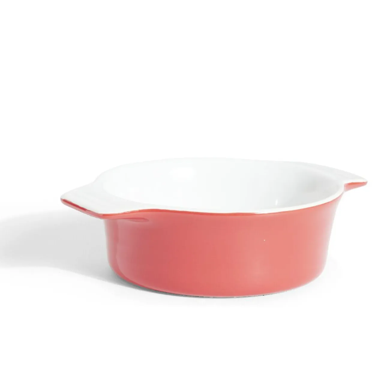 Plat à four rond en céramique rouge 13,5x17xH5cm