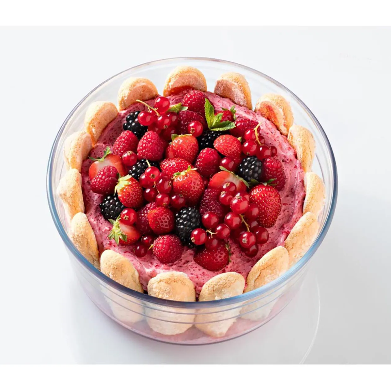 Plat à soufflé verre transparent