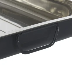 Plat de service noir mat