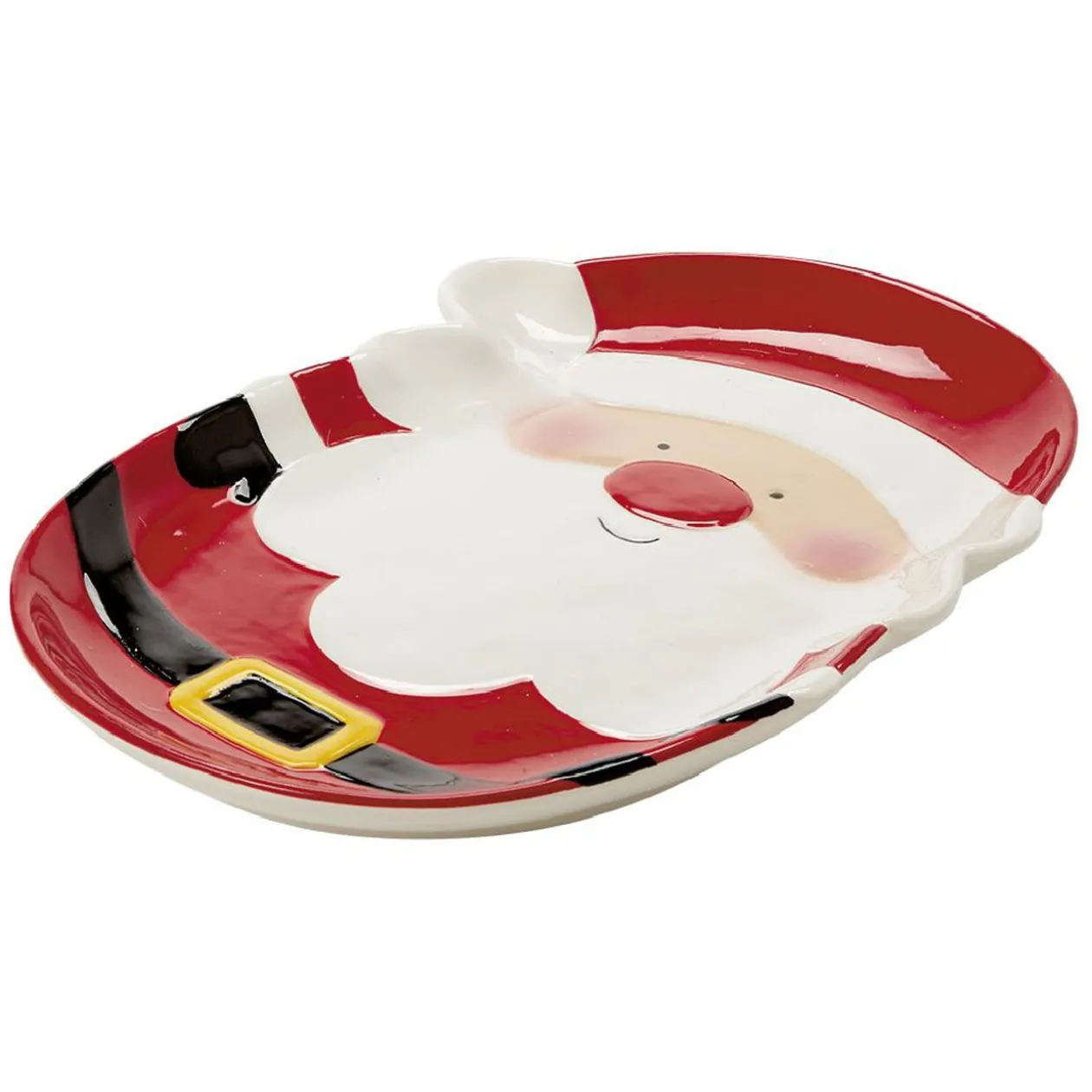 Plat de service Père Noël en céramique