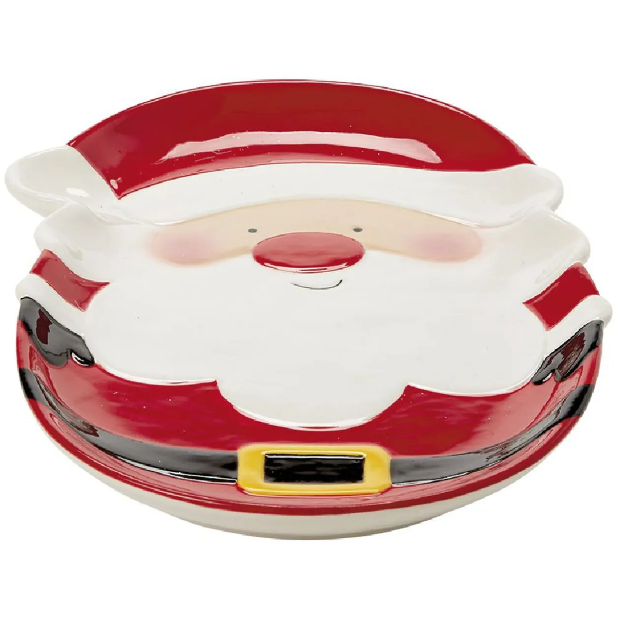 Plat de service Père Noël en céramique