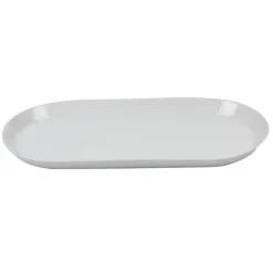 Plat ovale blanc
