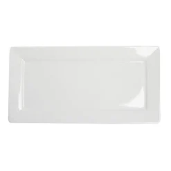 Plat rectangulaire blanc