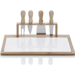 Plateau à fromage avec 4 couteaux intégrés